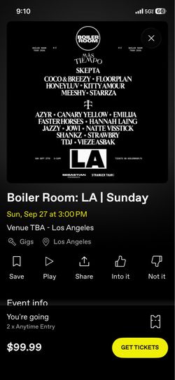 Boiler Room Tickets