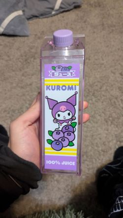Kuromi Juice Carton Water Bottle - Sanrio Kawaii Bottle