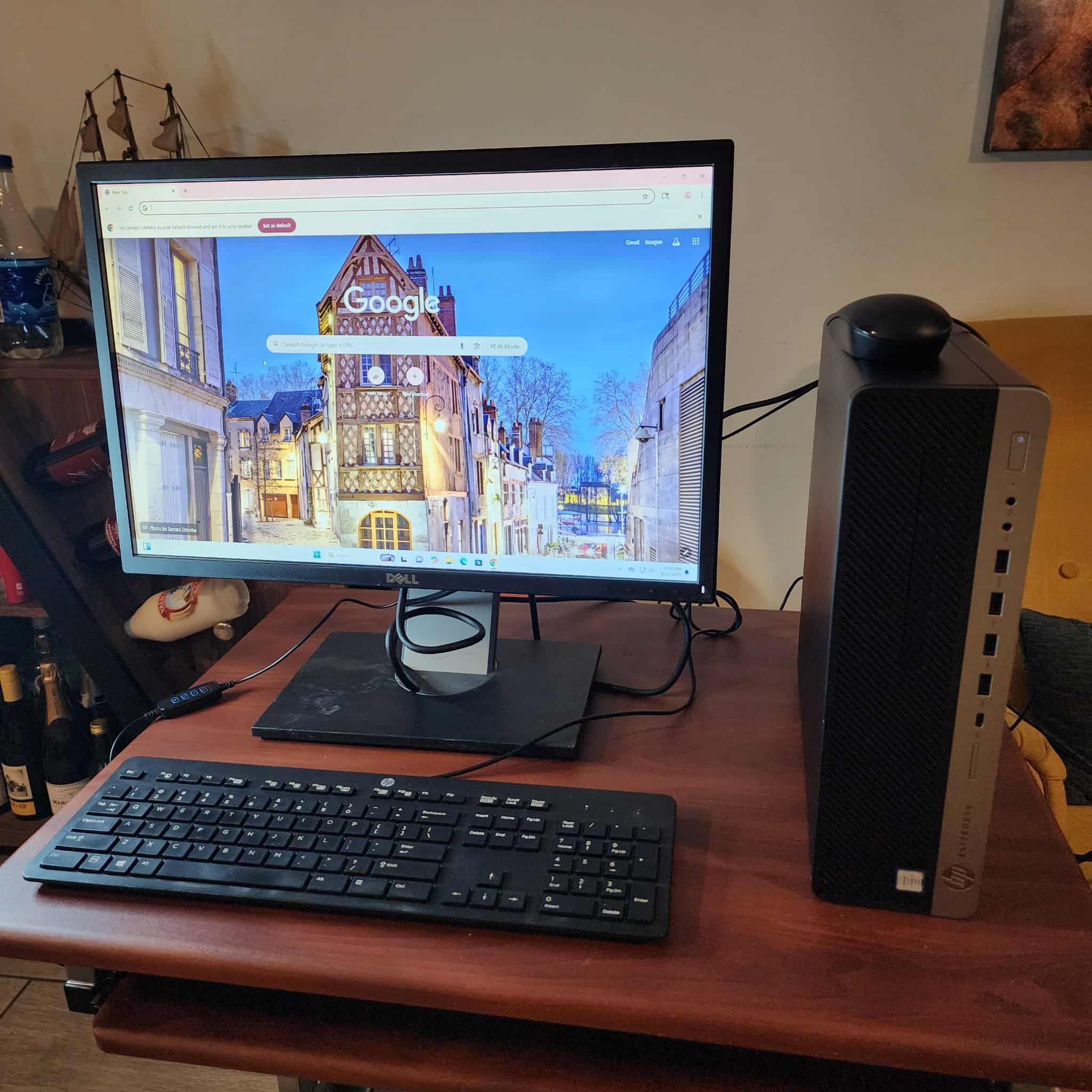 HP EliteDesk 800 G3 SFF dektop computer  Intel core i7-6700U @ 3.40ghz 32GB RAM 240GB NVMe m.2 SSD Win 11 Pro, Ethernet connection.  Microsoft office 