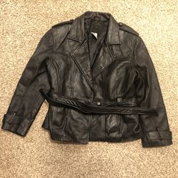 Women’s Leather Coat Size M