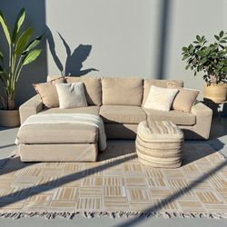 FREE DELIVERY - Beige Sectional
