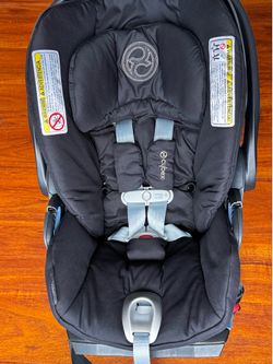 Cybex Cloud Q Infant Car Seat (Black) + Base — Mint Like New — $275