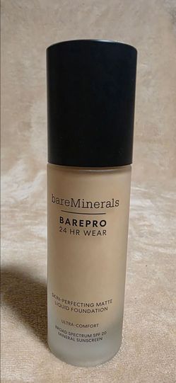 Bare Minerals~BarePro Skin-Perfecting Matte Liquid Foundation w/SPf20 Fair15warm