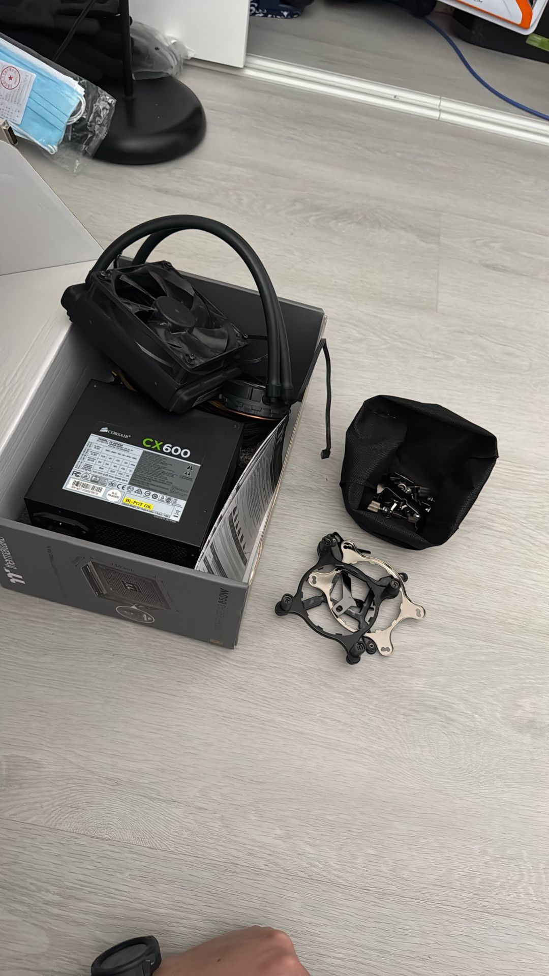 Corsair Power Supply + Corsair CPU Water Cooler
