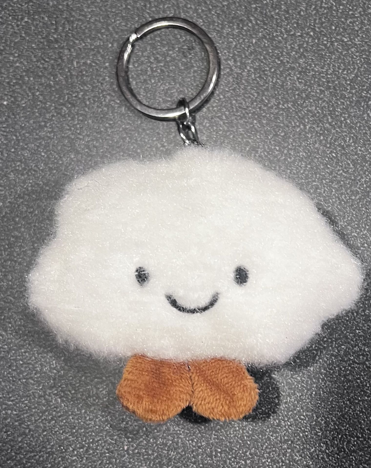 Fluffy Plush White Cloud Keychain / charm Plush White Cloud Pendant new