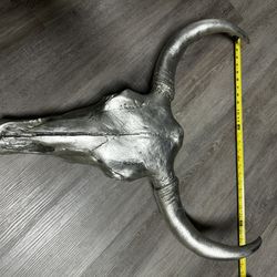 Composite Cow Skull Wall Hanging