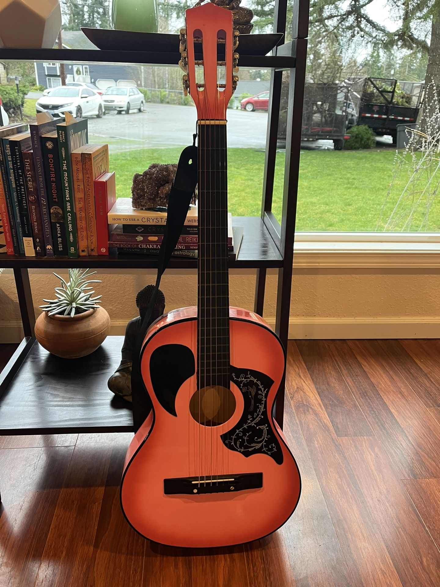 Girls Pink Acoustic Guitar