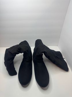 Joe Boxer Black Suede Boots Womens Size 10M