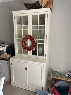 White Wooden Hutch