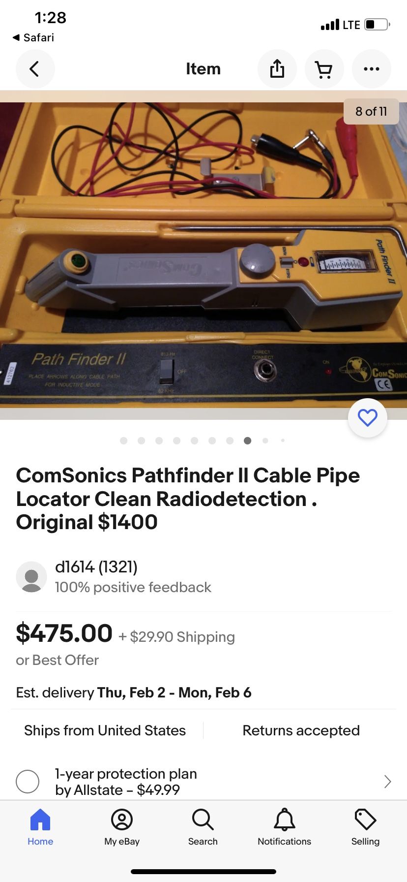 Pathfinder ll Cable Pipe Locator Clean Radiodetection . 