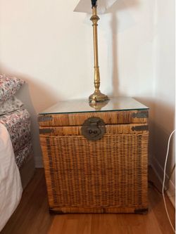 Wicker end tables