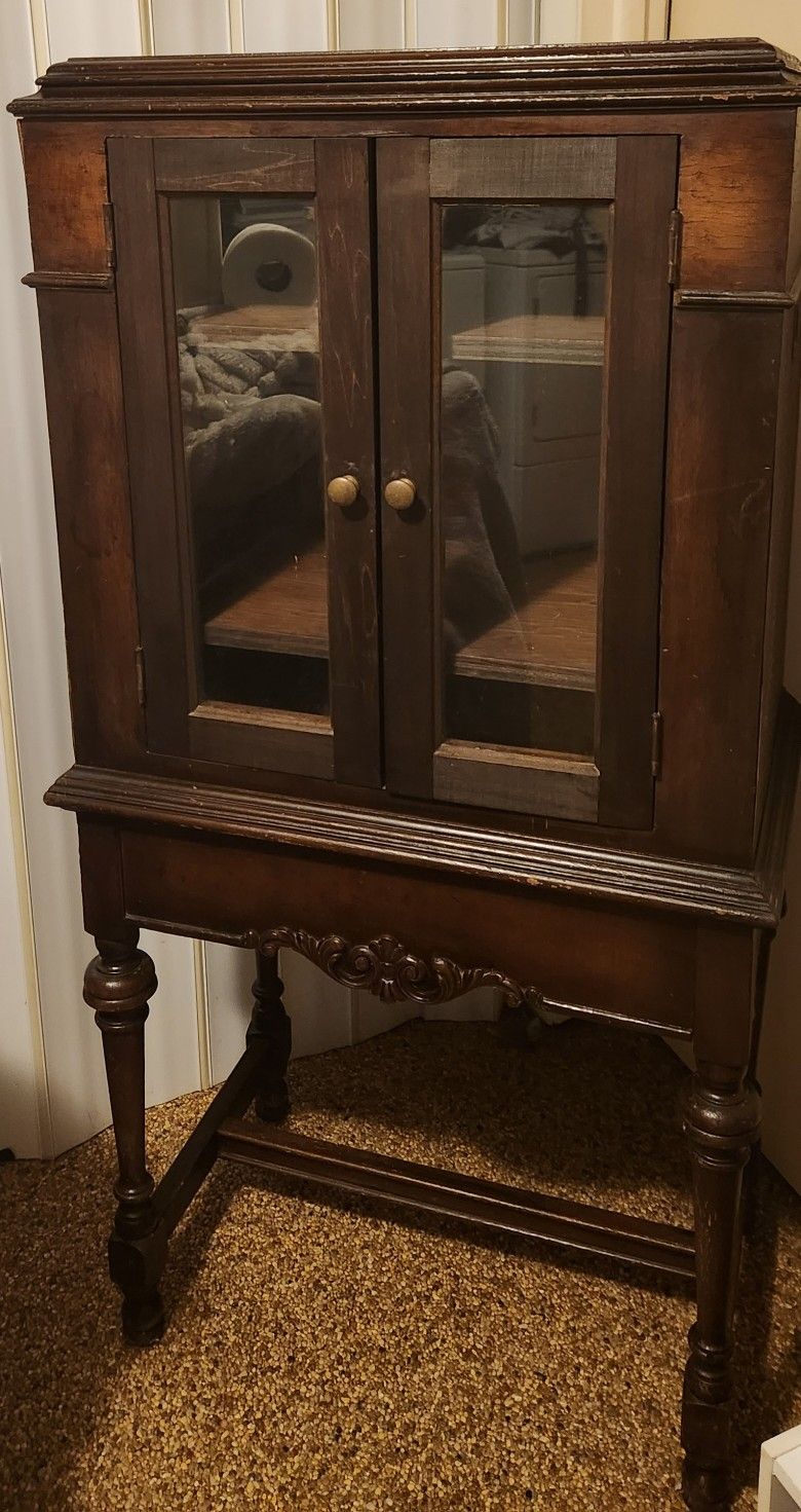 Antique Phone Cabinet