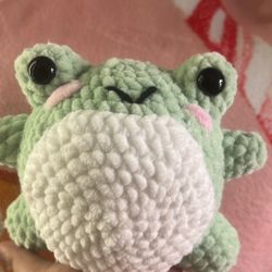 Crocheted Handmade Chonky Frog