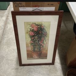Framed Rose Print