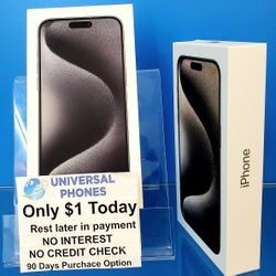 New Sealed Apple Iphone 15 Pro Max 256gb Unlocked. $1 Down Today Rest In https://offerup.com/redirect/?o=UGF5bWVudHMuTk8= CREDIT CHECK 