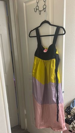 Color Block Maxi Dress with Tags