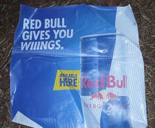 Red Bull Vinyl Sun Shielding Sign
