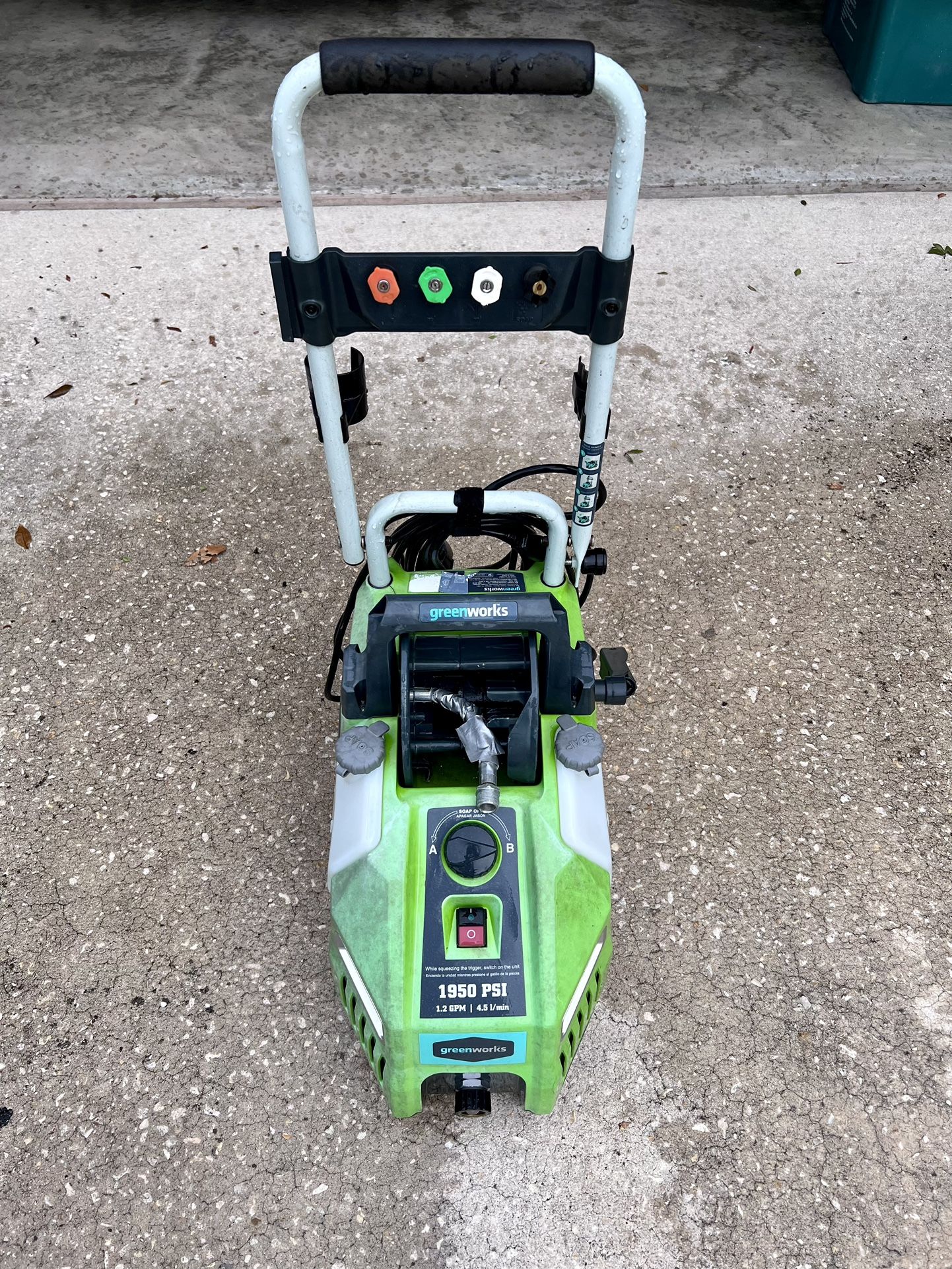 Greenworks 1950 PSI 13 Amp 1.2 GPM Pressure Washer with Hose Reel GPW1950