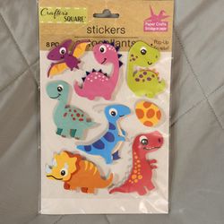 New Crafter’s Square Dinosaur Stickers