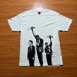 Vintage Y2K Lakai 1968 Black Power Olympics Tshirt  Size L 