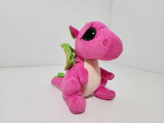 TY Beanie Boos - Darla the Pink Dragon (Glitter Eyes) Plush