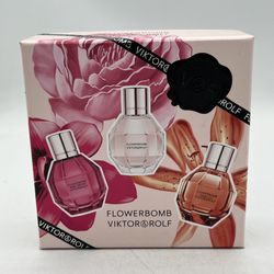 Victor & Rolf Flowerbomb EDP 3 x 0.24 oz Miniature Splash New In Box *Authentic*