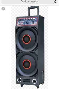 Dual 10” kareokee Bluetooth radio