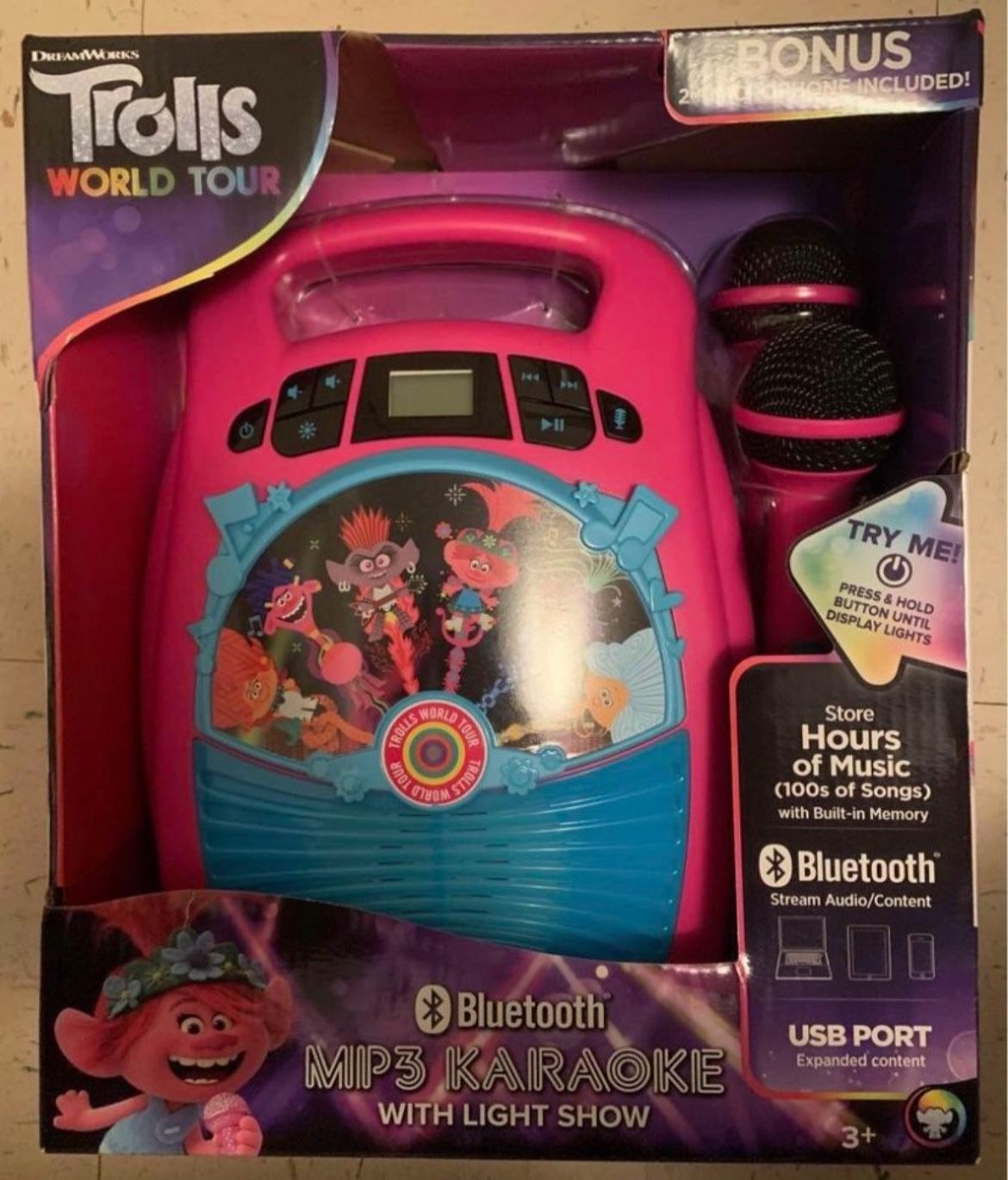 Trolls World Tour Bluetooth Karaoke Machine ($65 Value)