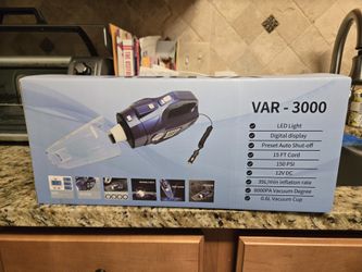 VARSK Vacuum/Tire Inflator /Digital Gauge/ LED Light