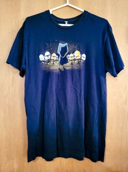 Star Wars Licensed Men’s L Ahsoka vs. Stormtroopers Navy Blue T-shirt