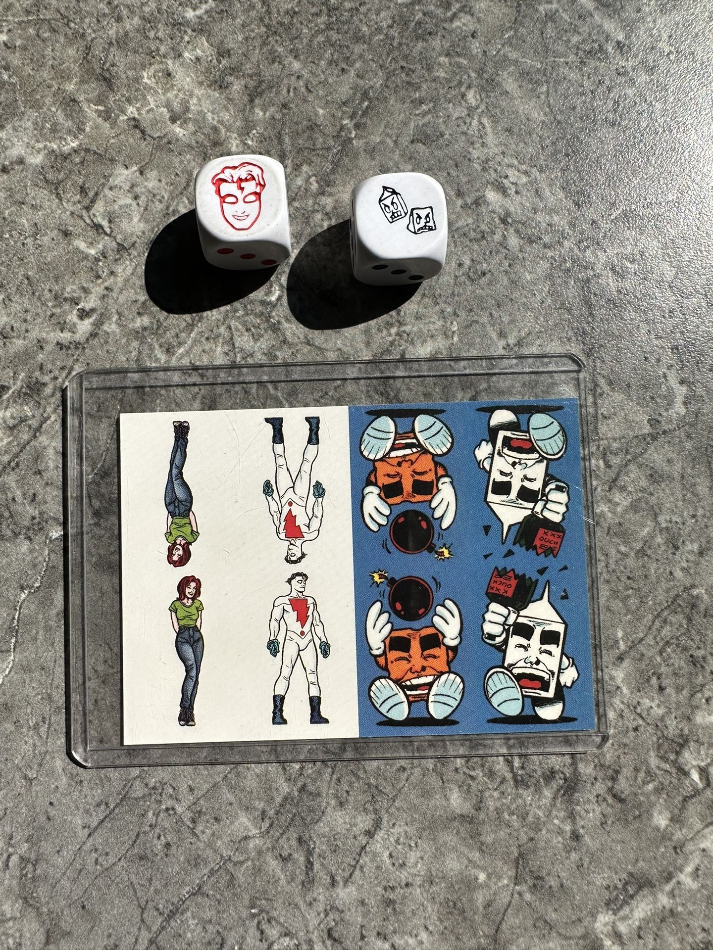 Milk And Cheese Stupid Little Board Game With Wizard Dice & Unused Game Pieces