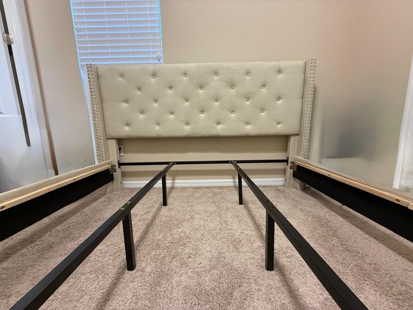 King Size Platform Bed W/O Mattress