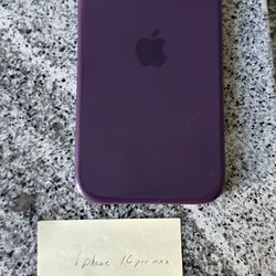 iPhone 16 Pro Max Purple Silicone Case