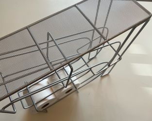 Metal TP- Toilet paper holder/shelf dispenser