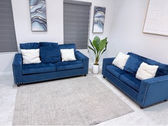 Sofas for sale  whit blue frames
