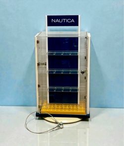 ⭕️ Acrylic Two-Sided Rotating Countertop Display Cabinet