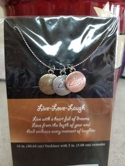 LIVE, LAUGH, LOVE Necklace