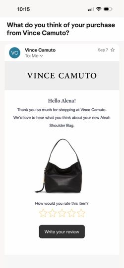 Vince Camuto leather Aleah shoulder bad