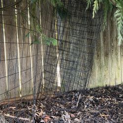 Free temporary fencing and stakes