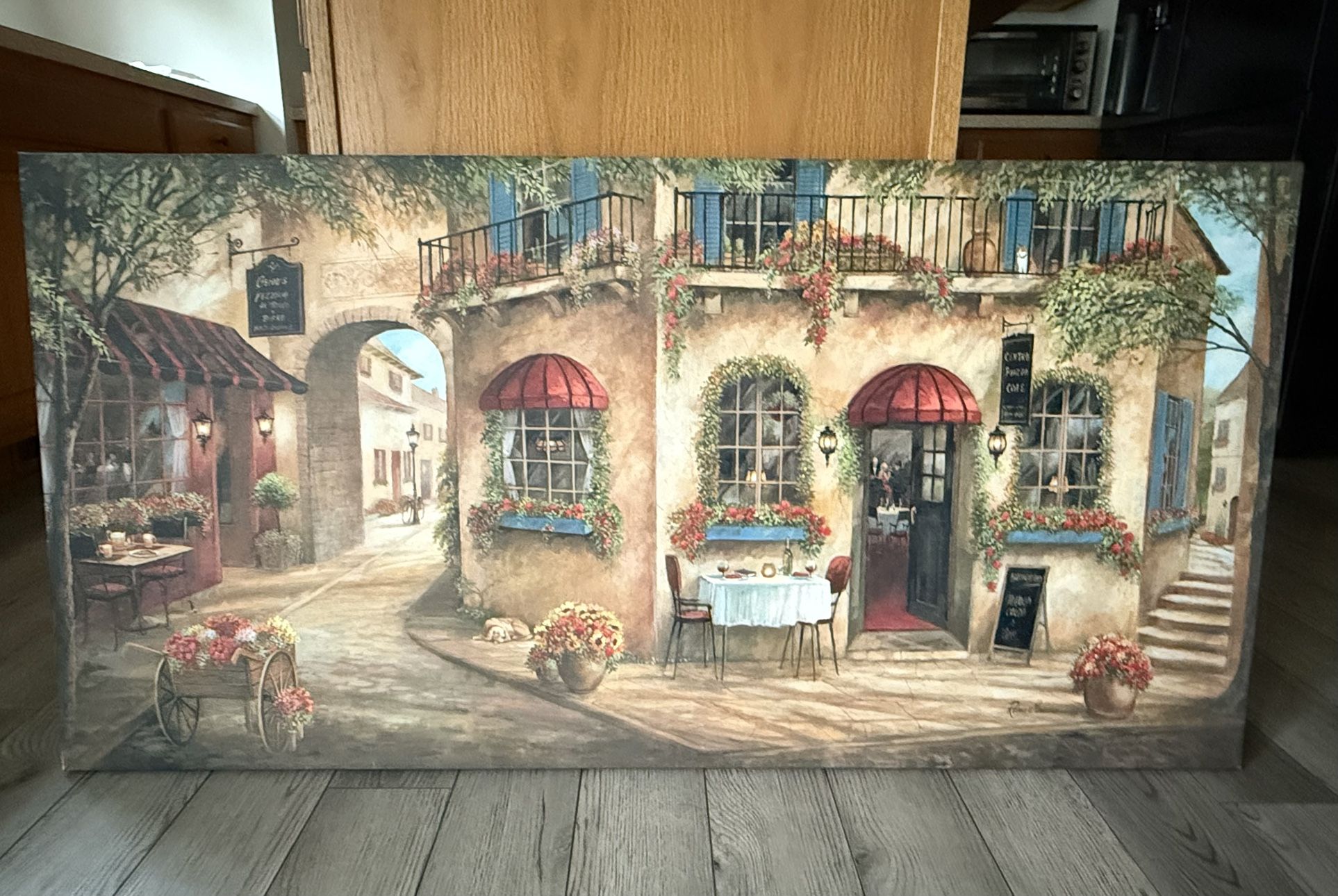 “Gino’s Pizzeria” By Ruane Manning Canvas Wall Art 48” x 24 1/8”