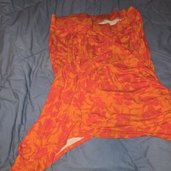 Torrid Super Soft Knit Skirt / Color: Bright Orange & Bright Red / Size: 3 (3X) (22/24)