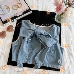 White shirt with jean top