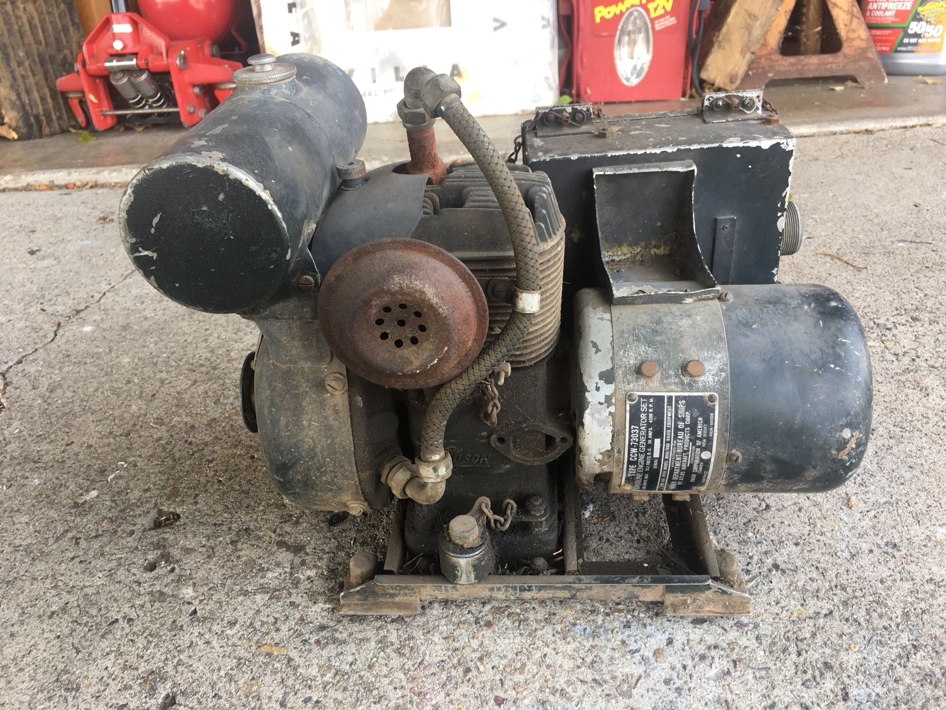 Small antique military generator