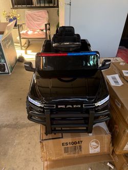 12V Kids Ride On Car Licensed RAM 3500 Electric Vehicle with Remote Control, Black