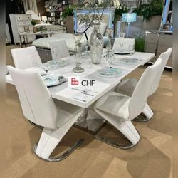 New luxury 7 pc dining table set with 6 chairs 🌲christmas special 🌲