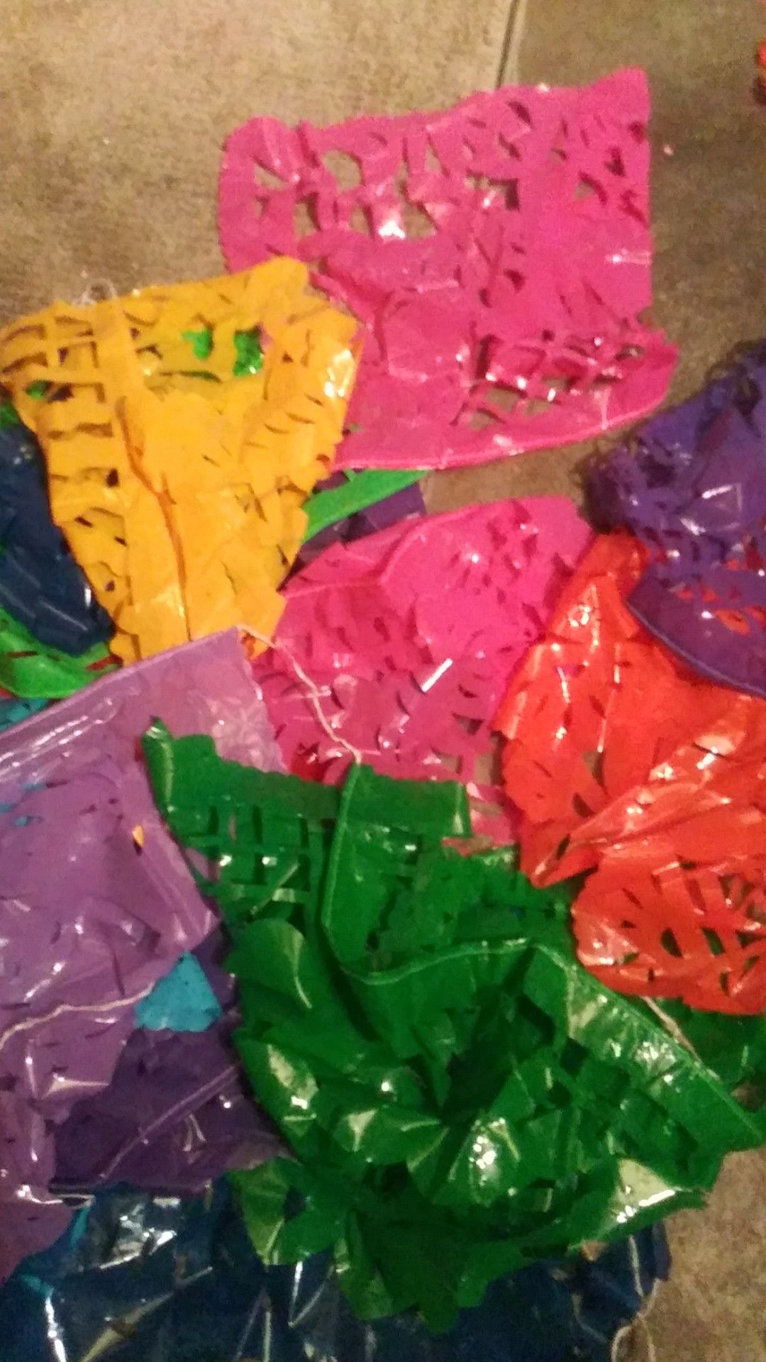 Papel picado decoracion 4 sets