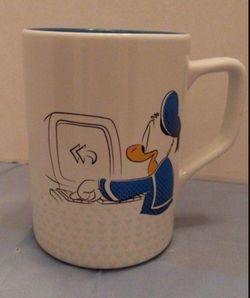 Disney Park Donald Duck Coffee Mug Authentic