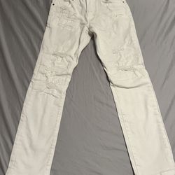 White Ripped Jeans