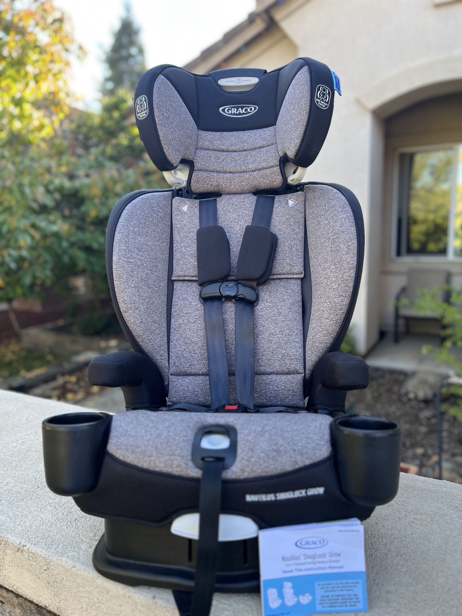 Graco Nautilus Snuglock Grow Harness Booster Car Seat