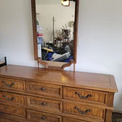 American Of Martinsville Vintage Dresser With Mirror And 2 Nightstands